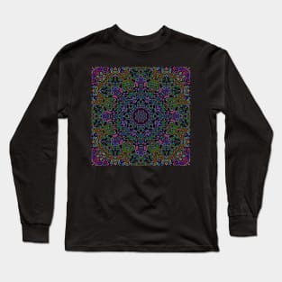 Psychedelic Trippy Acid LSD Art Long Sleeve T-Shirt
